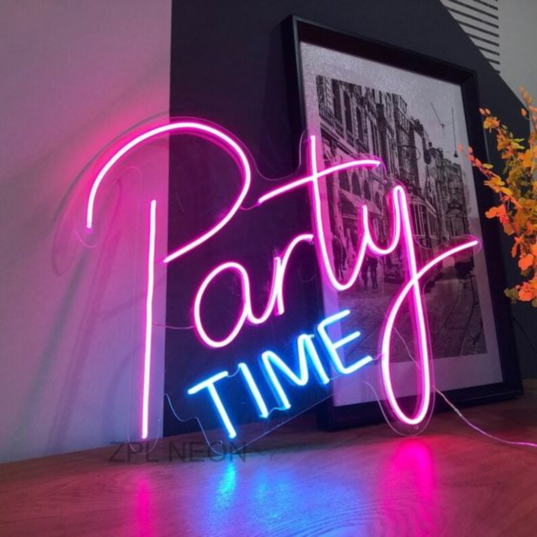 Party Time Neon Sign